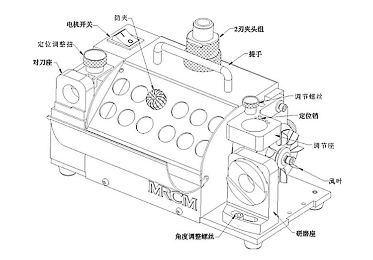 定心鑽頭研磨機